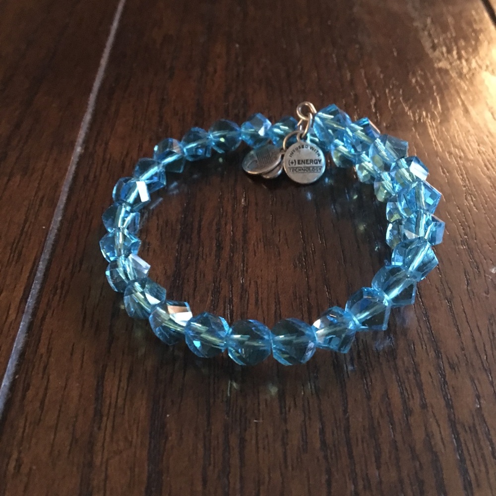 Alex and Ani blue stone bracelet
